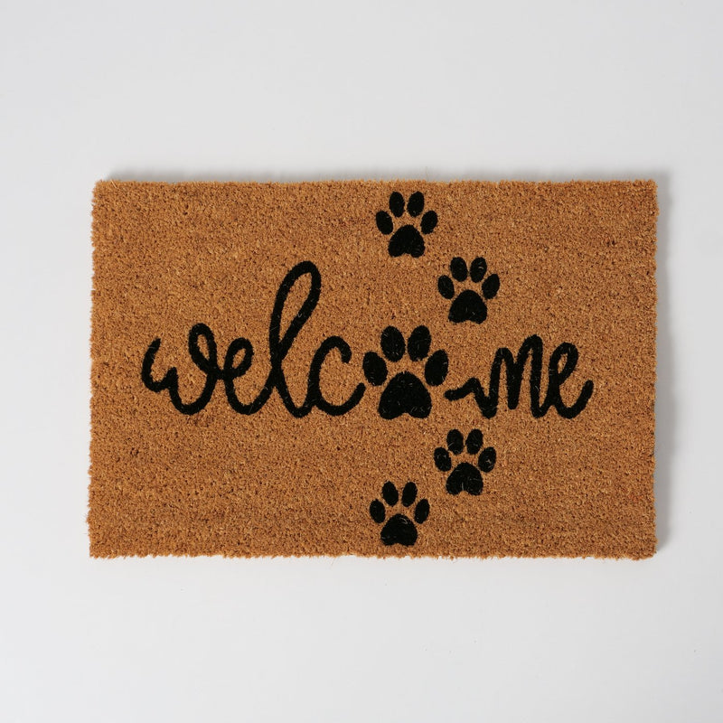 Doormat "Paw" with dog paw print Welcome