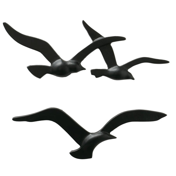 Flight of Freedom 2-delig wandobject vogels - elegantie in zwart