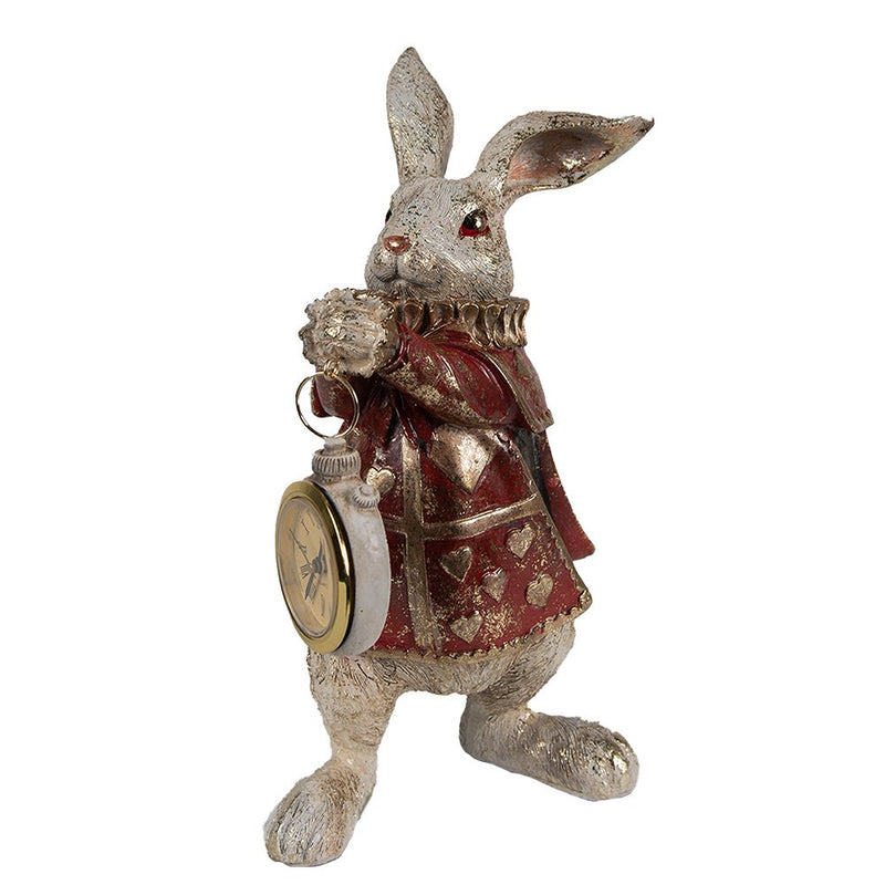 Dekorationsstatue Hase goldfarben 14x13x25 cm