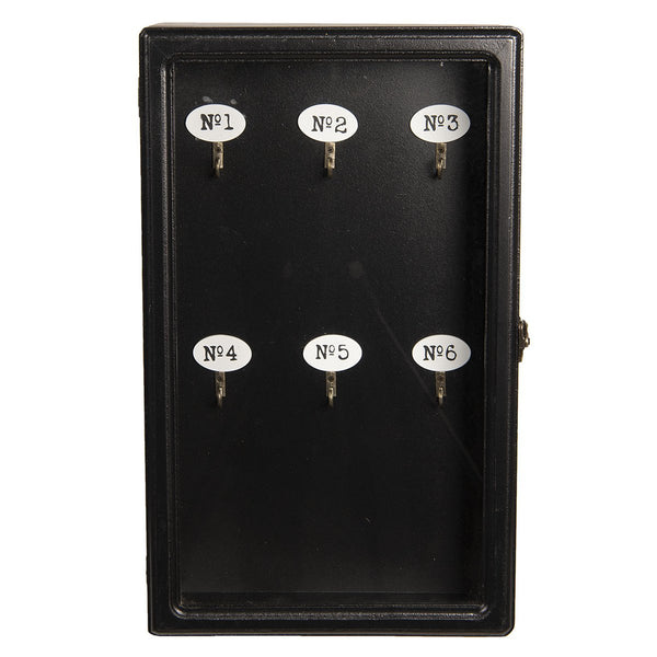 Moderner Schlüsselkasten Schwarz 24x7x38 cm - Stilvolle und praktische Schlüsselaufbewahrung
