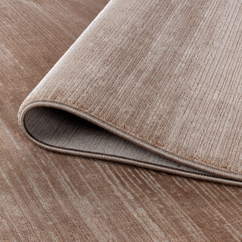 Sehrazat Premium Lima 2050 Collectie Donkerbeige - Modern designtapijt met 3D-effect