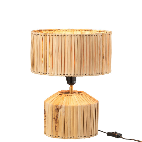 Set of 2 table lamps Hanna made of banana leaves - natural elegance for your living area