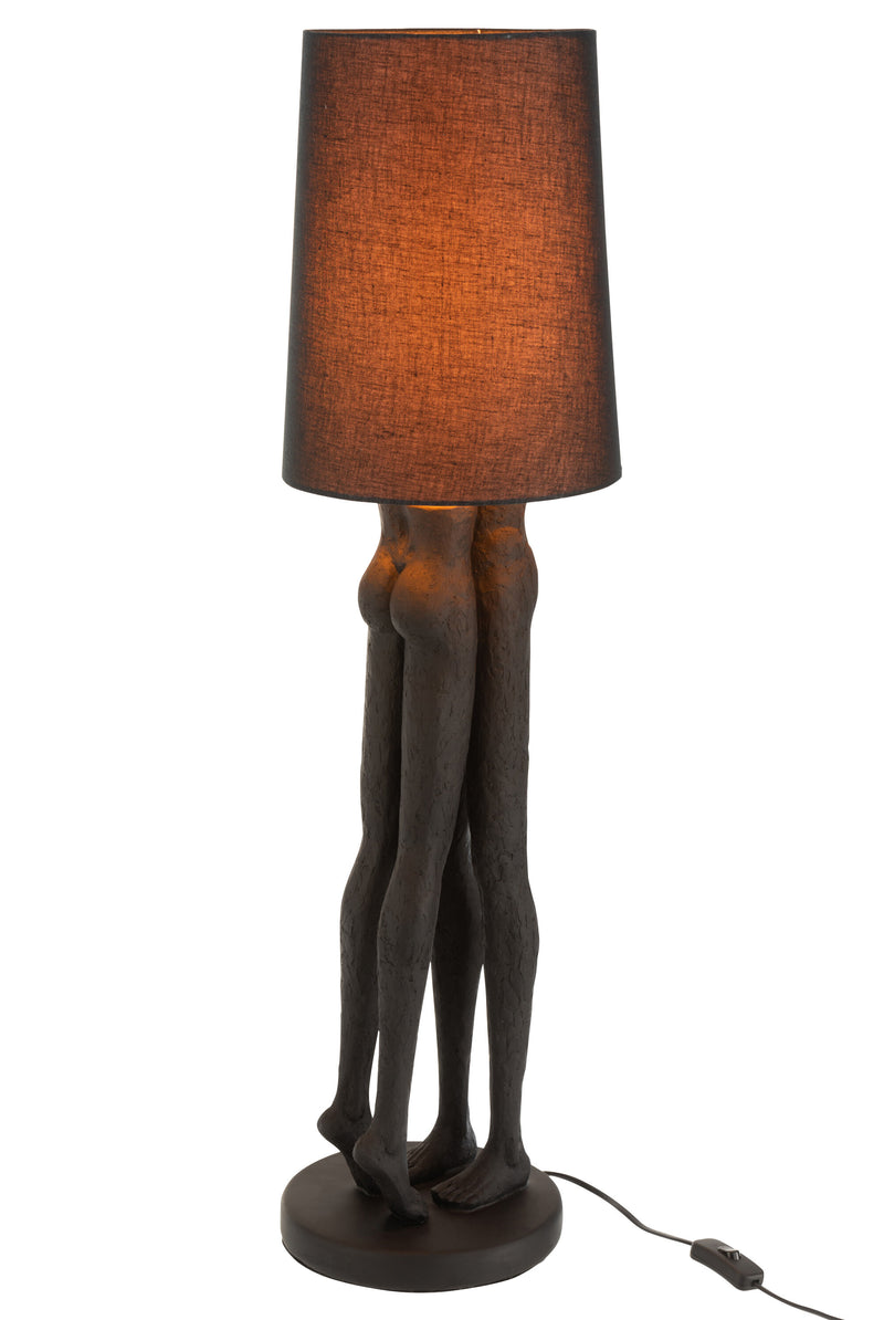 Elegant floor lamp lovers – artful staging in black 