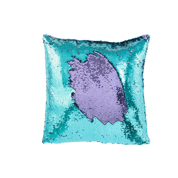 Reversible Sequin Cushion – Blue Purple – 45x45 cm