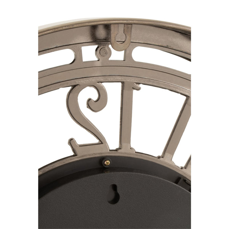 Radars Uhr mit arabischen Ziffern – Metall/Glas, Bronze – Ø 53 cm