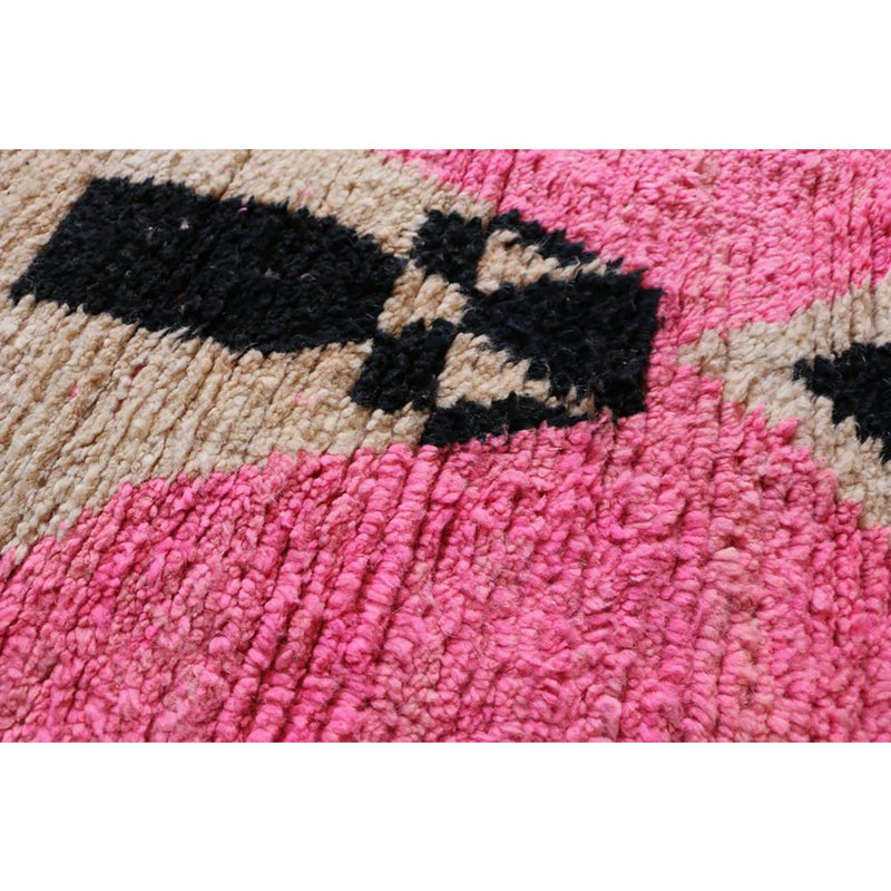 Berber wool hallway rug, 74 x 322 cm