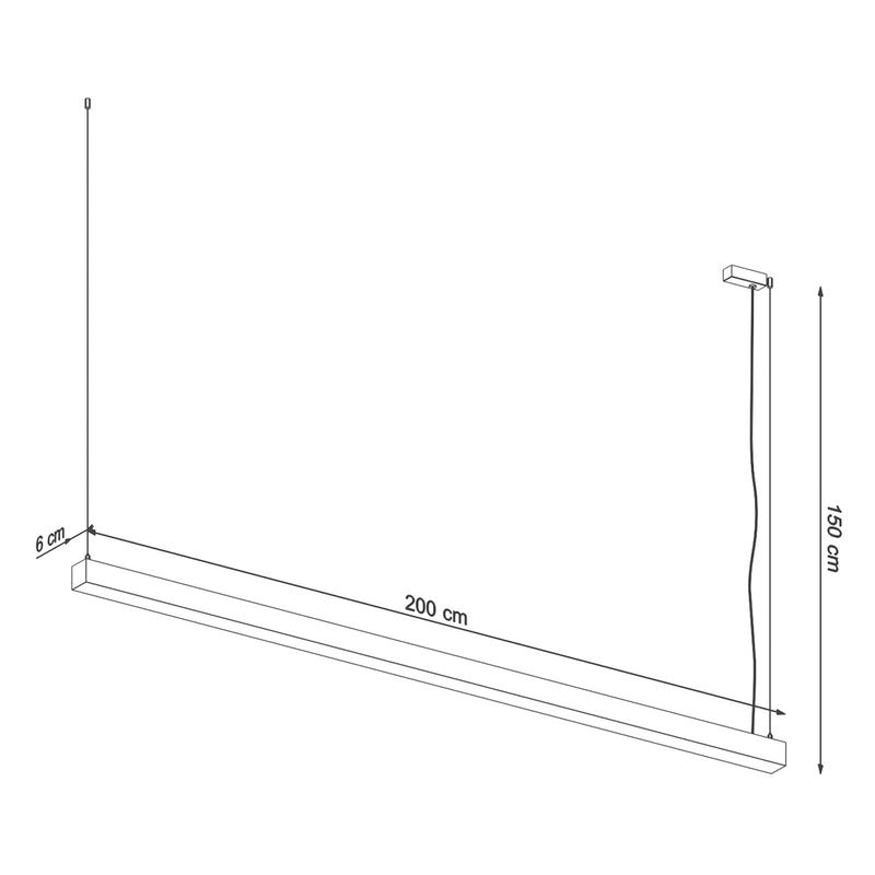 PINNE 200 hanglamp zwart