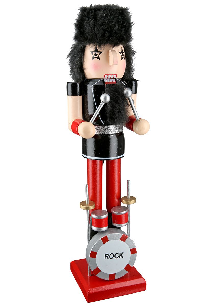 Rocker Nutcracker Set – Set of 3, 38 cm, Wood