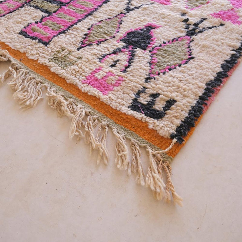 Moroccan Berber carpet made of pure wool, 179 x 274 cm