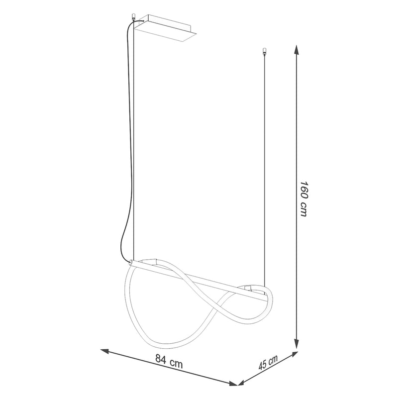 Pendelleuchten GALAKSE 84 schwarz LED  2700-6500K