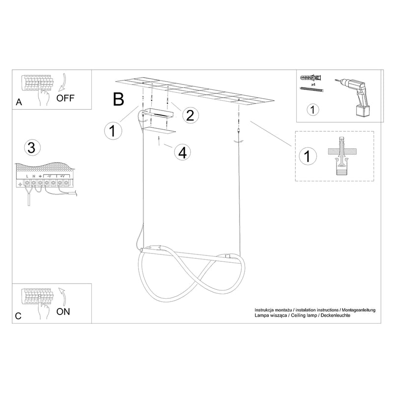 Hanglampen GALAKSE 84 zwart LED 2700-6500K