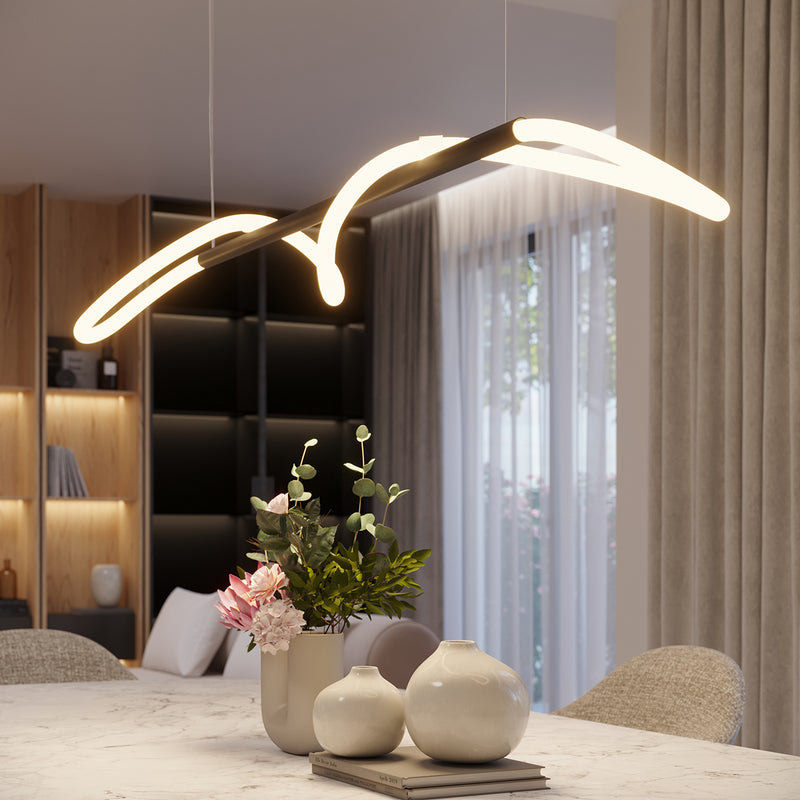 Pendant lights GALAKSE 84 black LED 2700-6500K