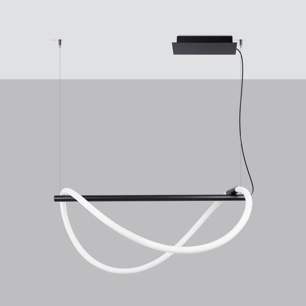 Pendant lights GALAKSE 84 black LED 2700-6500K