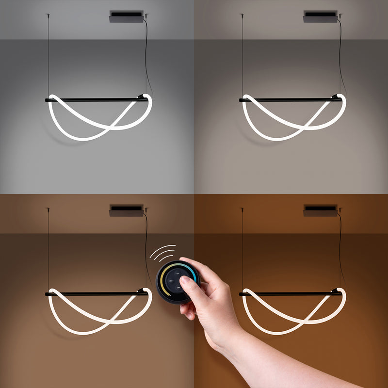 Pendant lights GALAKSE 84 black LED 2700-6500K