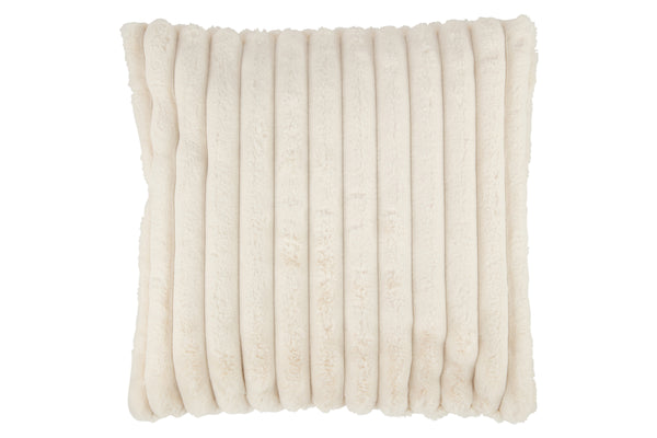 Elegant set of 4 corduroy cushions in cream