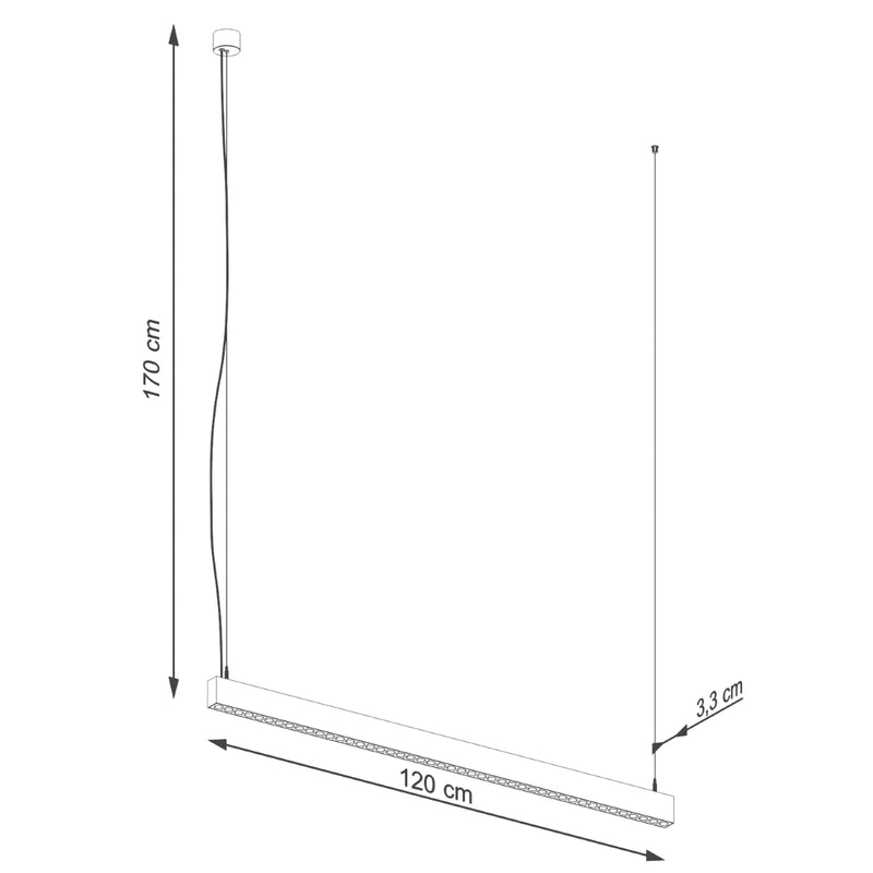 Pendelleuchte SOREN schwarz LED 3000K