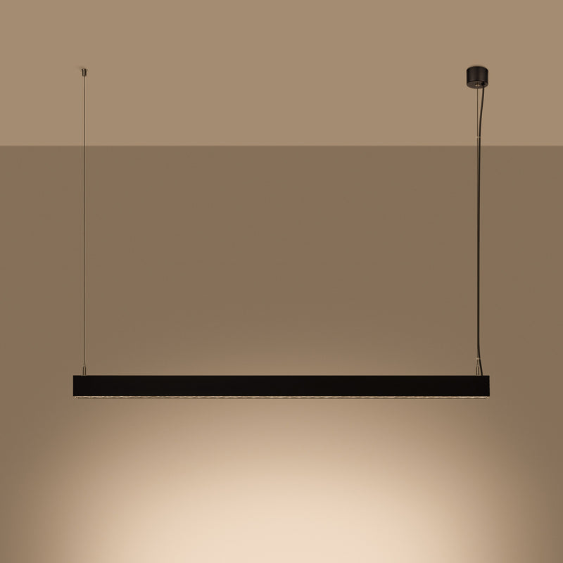 Pendant light SOREN black LED 3000K