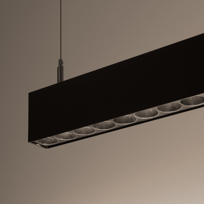 Pendant light SOREN black LED 3000K