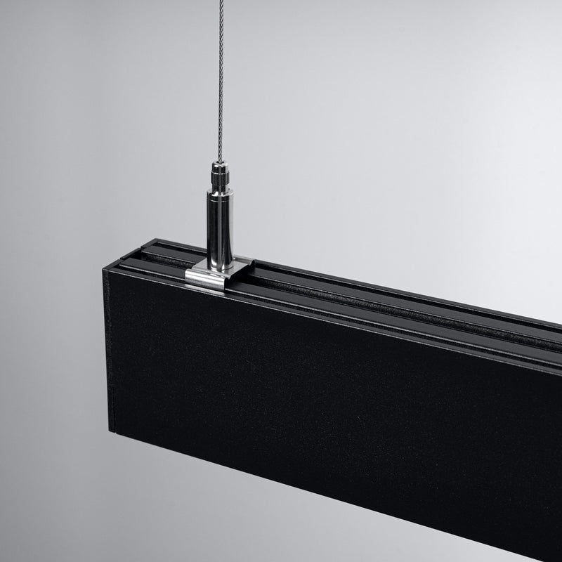 Pendant light SOREN black LED 3000K