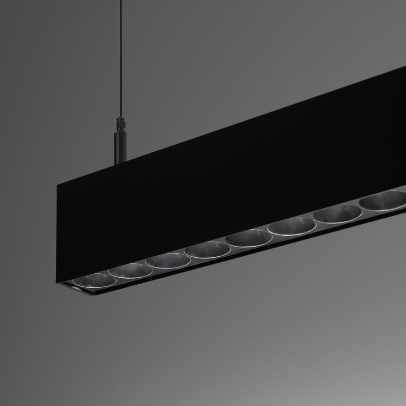 Pendant light SOREN black LED 4000K