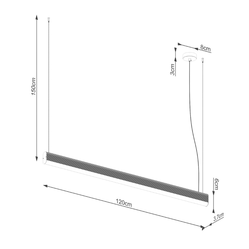 Pendelleuchte FARGE Weiß LED 3000K