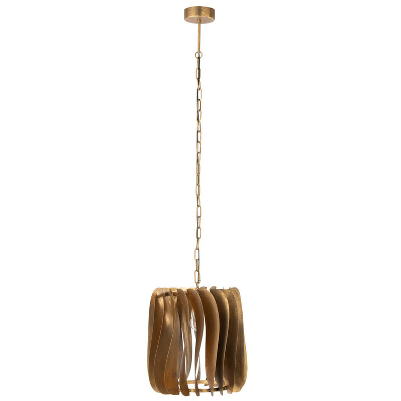 Deckenlampe Tina aus Metall in Schwarz und Gold - 148,5 cm