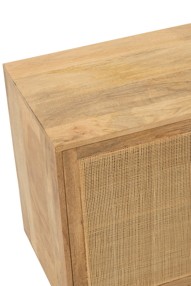 Buffet cabinet 'Weaving' - handmade storage space with natural charm