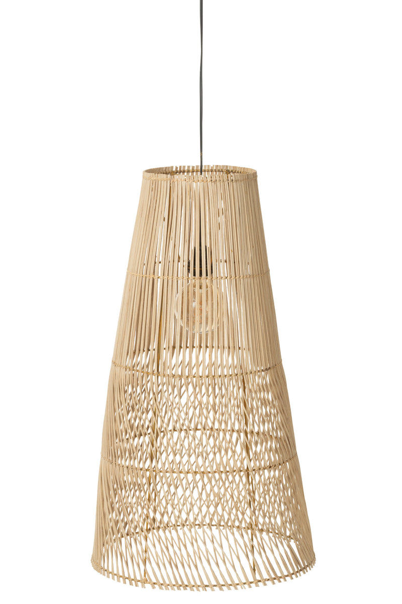 2er Set Lampenschirm 'Alix' - Modernes Rattan-Design in Naturell oder Braun