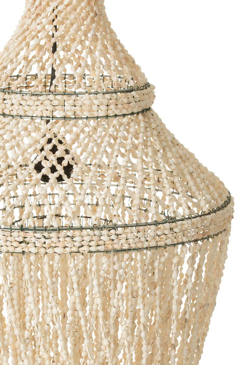 Daisy ceiling lamp – an elegant masterpiece made from natural shells