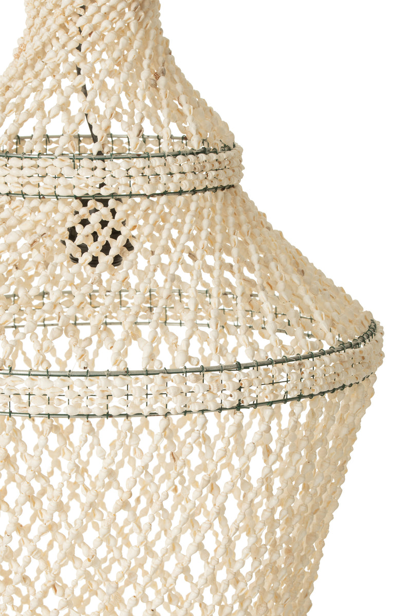 Lisa ceiling lamp – handcrafted masterpieces made from natural shells