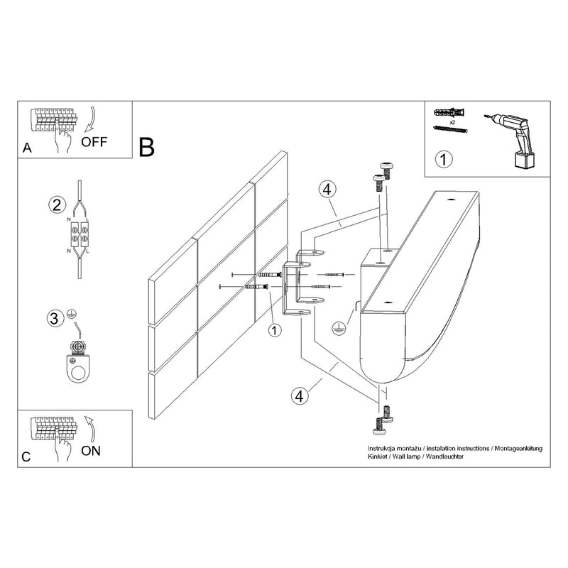 Wandlampe JORUN Weiß LED 3000K