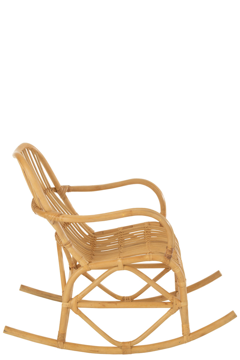 Natural rocking chair 'Winand' made of rattan - comfort meets stylish design! 