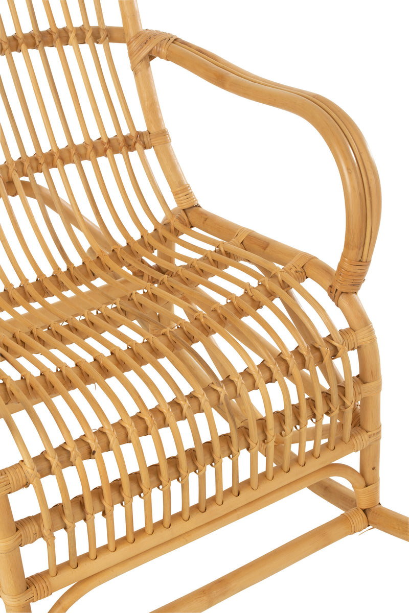 Naturel schommelstoel 'Winand' gemaakt van rotan - comfort ontmoet stijlvol design! 