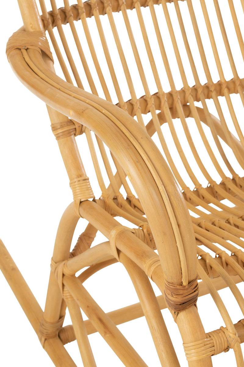 Naturel schommelstoel 'Winand' gemaakt van rotan - comfort ontmoet stijlvol design! 