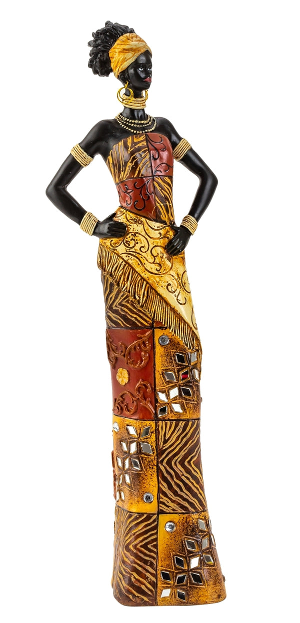 Decorative figure Nala – African woman with colorful dress 35cm