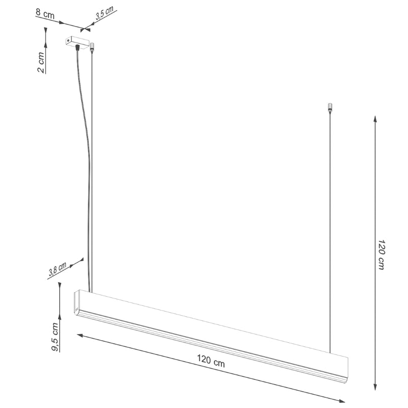 Hängeleuchte LYKKE 120 LED 3000K