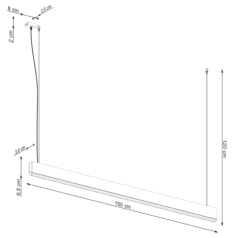 Hängeleuchte LYKKE 150 LED 3000K