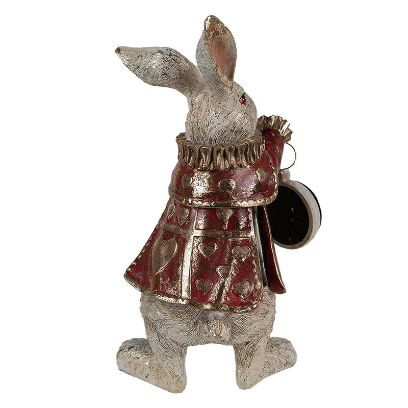 Dekorationsstatue Hase goldfarben 14x13x25 cm