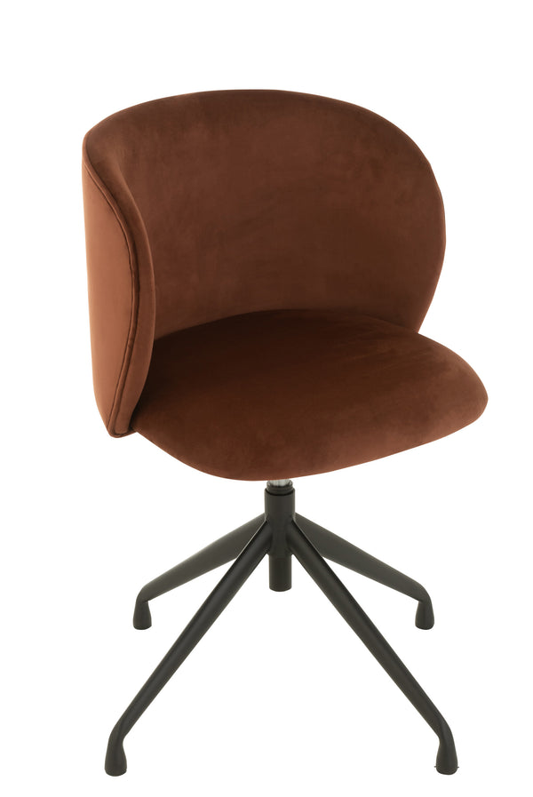 Swivel chair "Turn/Up/Down" made of velor - in 5 different colors