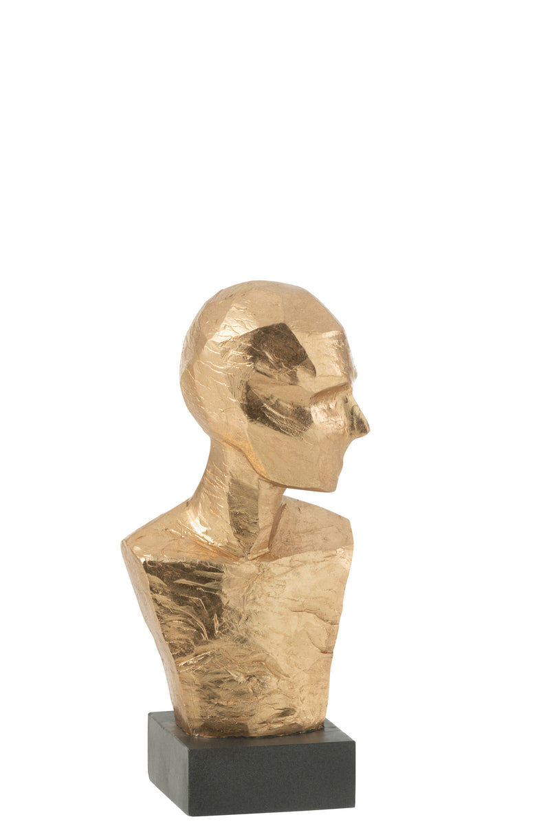 Golden Geometric Bust - Modern Decoration