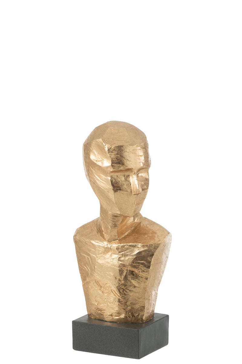 Golden Geometric Bust - Modern Decoration