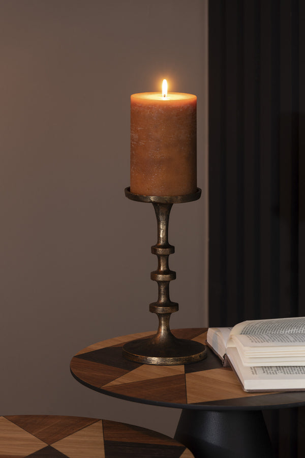 Elegant set of 4 candle holders in bronze for your atmospheric decoration