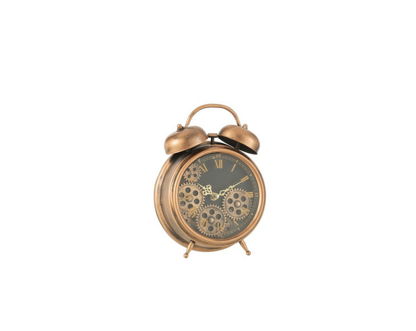 Vintage alarm clock with Roman numerals – antique bronze