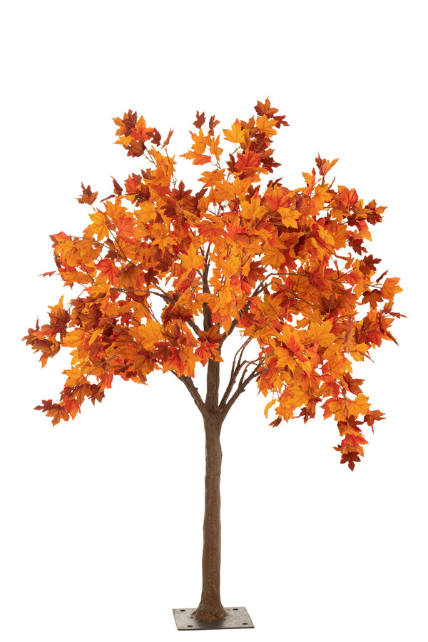 Herbstlicher Stahlbaum" - Eine beeindruckende Darstellung der Saison in Braun/Orange