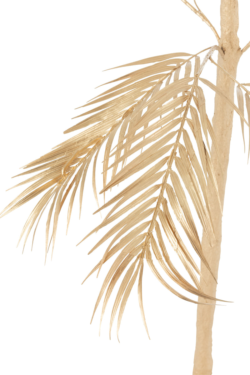 Elegant Gold Steel Palm Leaves Tree - Perfect decoration for your home, office, shop and more