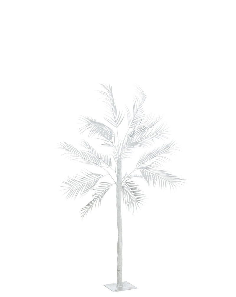 Elegante stalen palmbladerenboom in zilver - Perfecte decoratie voor uw huis, kantoor, winkel en meer