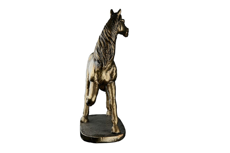 Poly sculpture "wild horse" in bronze colors