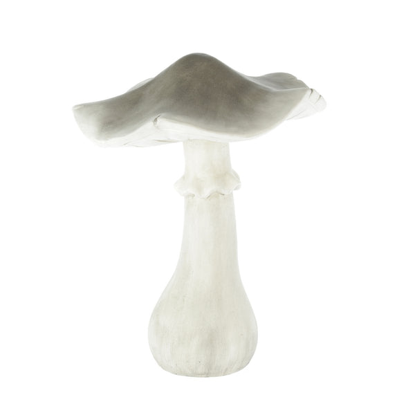 Magnesia decorative mushroom 39 x 39 x 51 cm grey - Decorative garden mushroom for stylish accents in the outdoor area