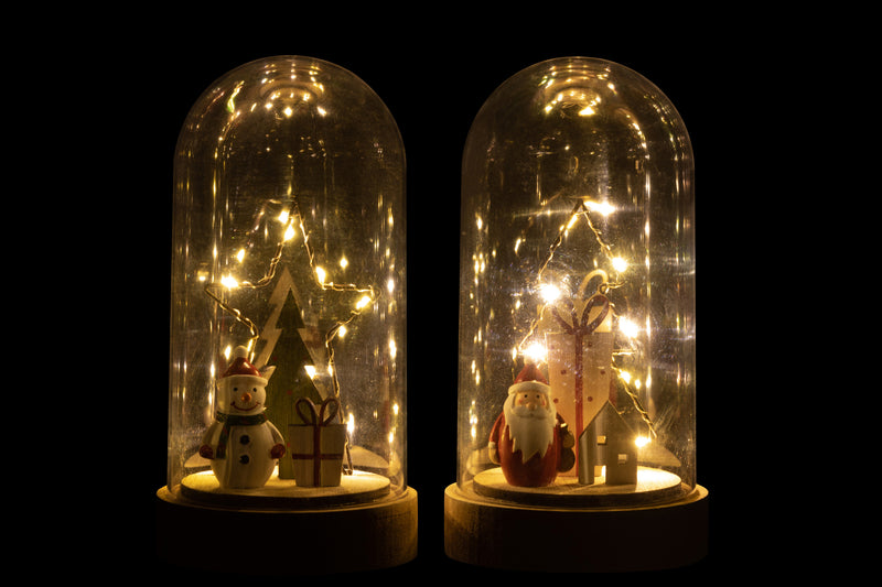 Set of 4 Christmas bells - magical glow for festive moments