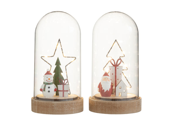 Set of 4 Christmas bells - magical glow for festive moments